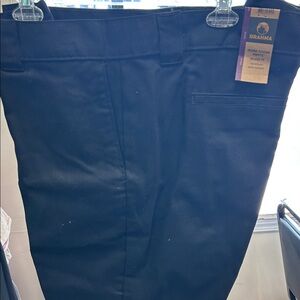 BRAHMA MIDNIGHT BLACK MENS RELAXED FIT WORK PANTS 👖 44x30